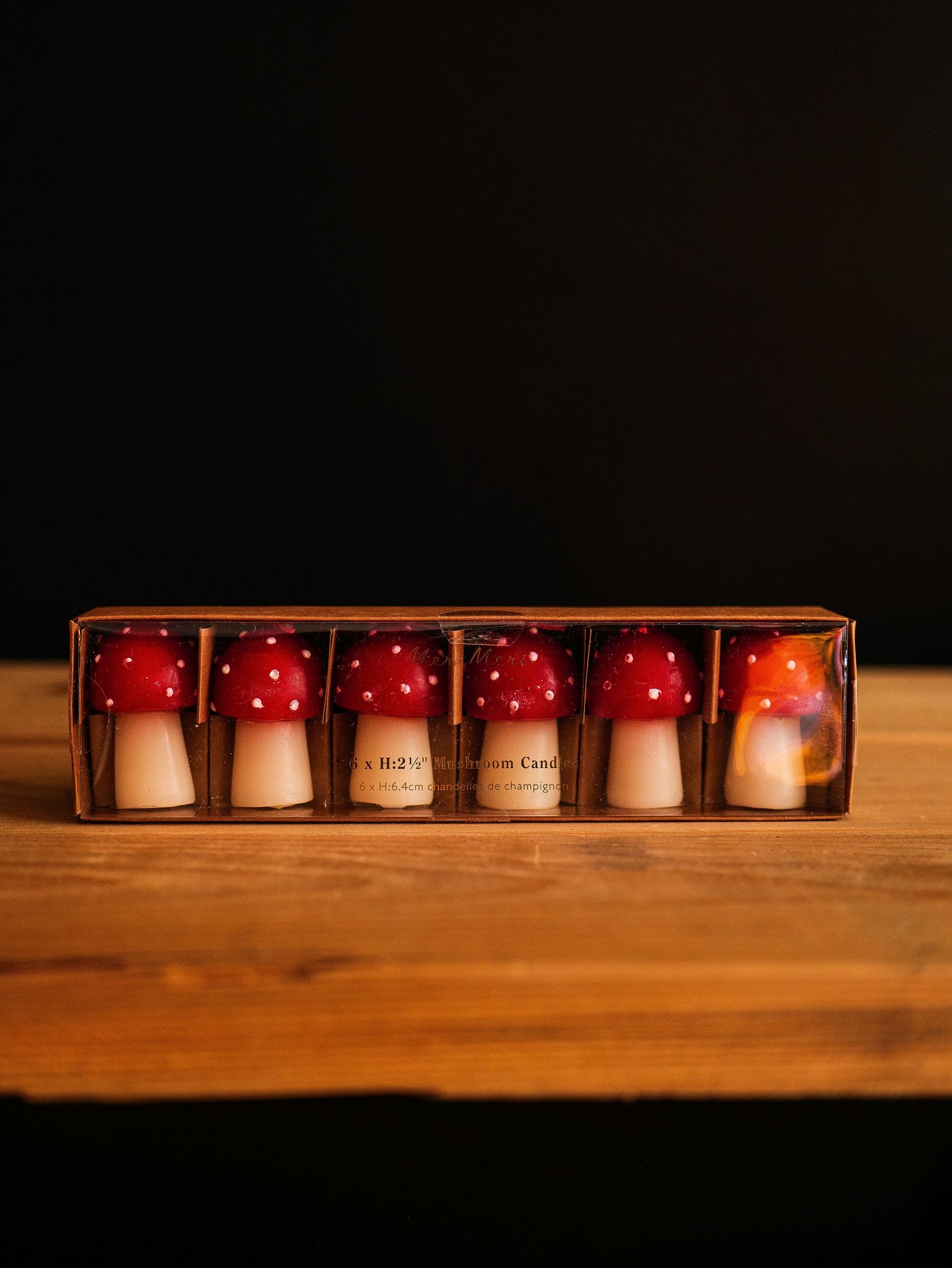 Chandelle champignons mini Noël Meri Meri