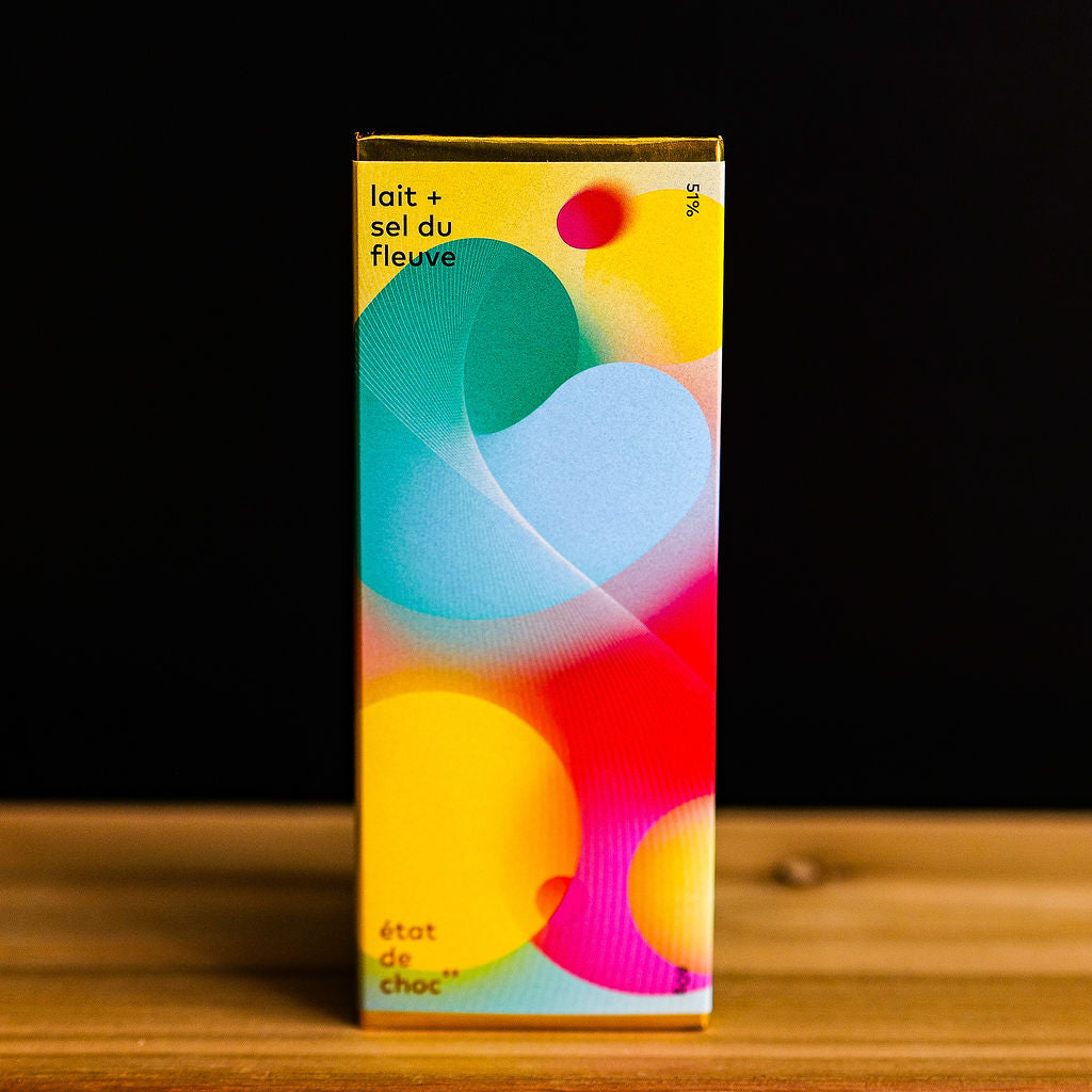 Tablette Chocolat Sel du fleuve Etat de Choc