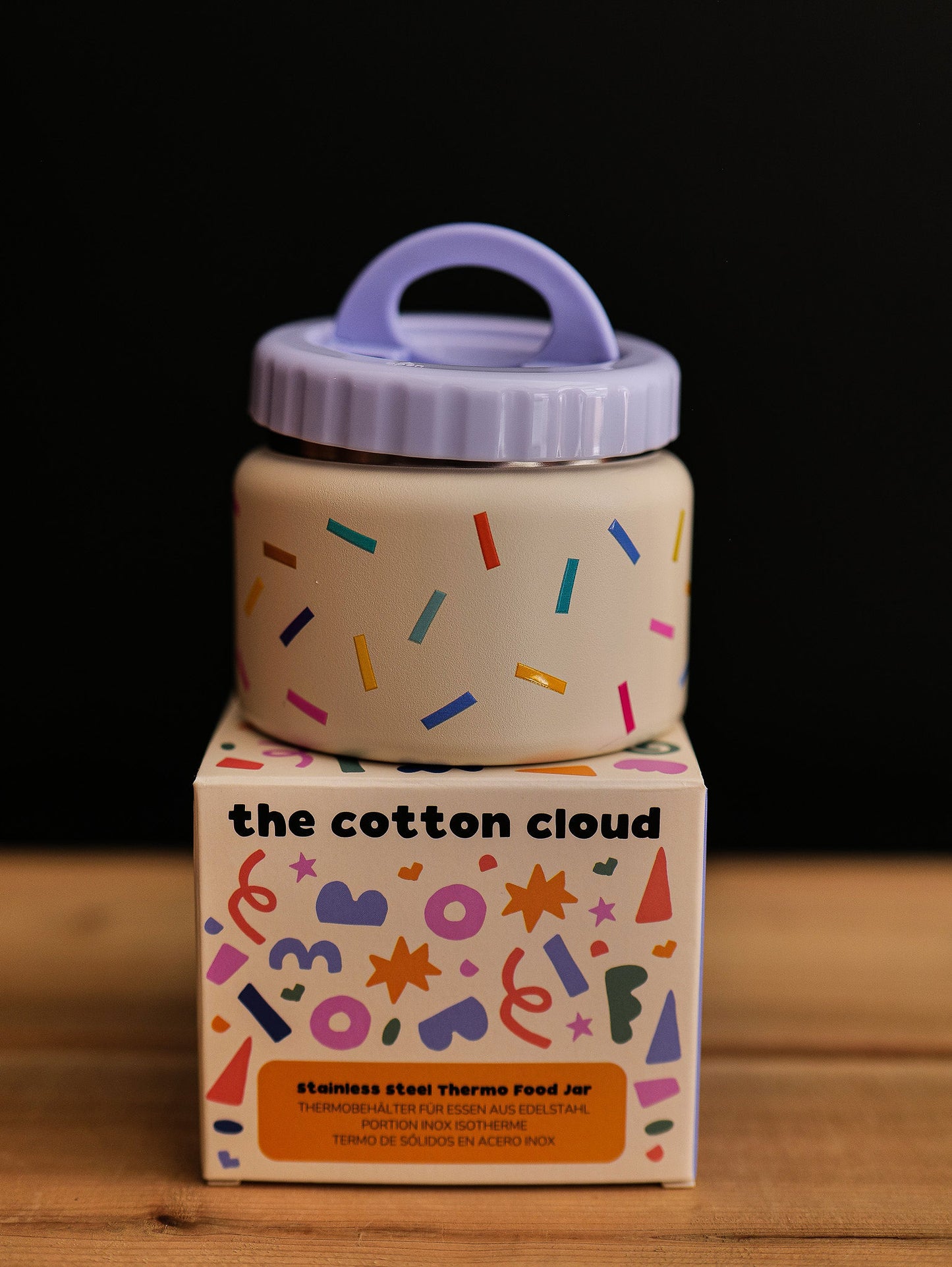 Petit Thermos Confetti Cotton Clouds