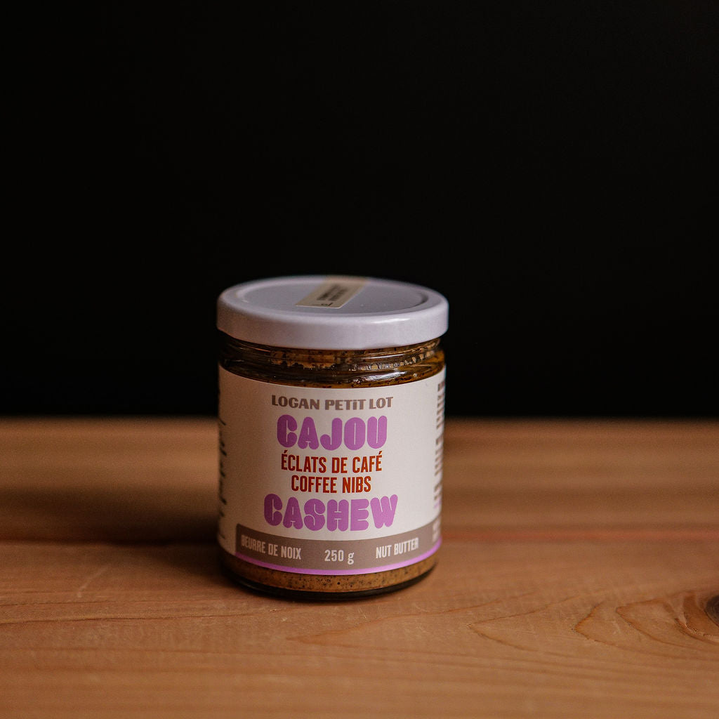 Logan Petit Lot Cashew coffee nibs butter