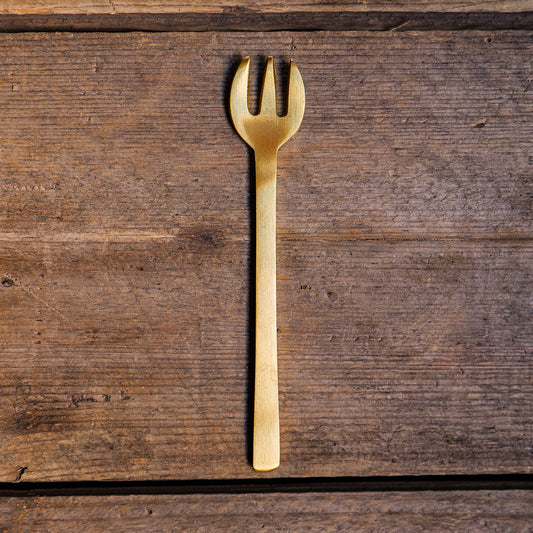 Dessert Fork Brass Fog Linen