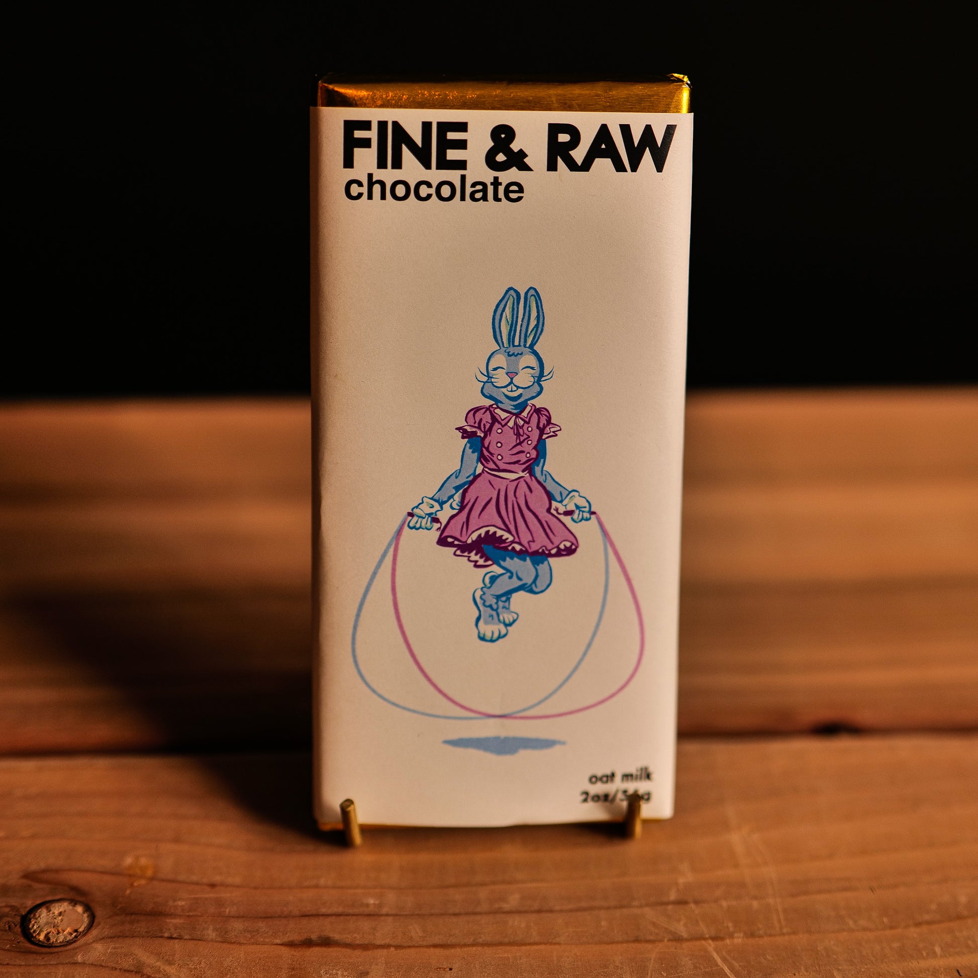 Oat Milk Chocolate Bar Rabbit Jump Rope Fine & Raw – Olive et Gourmando