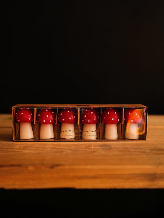 Chandelle champignons mini Noël Meri Meri