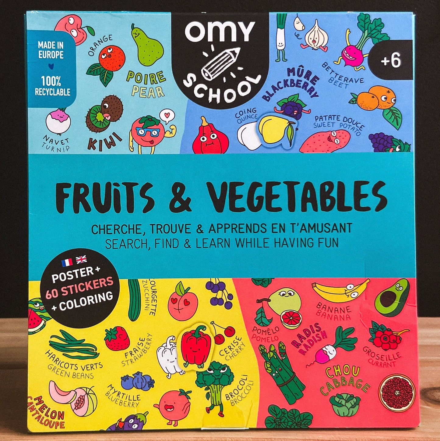 Affiche fruits et légumes - OMY