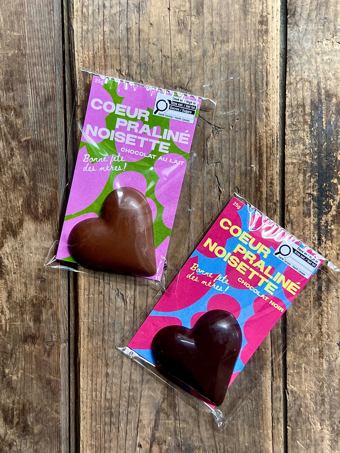 Coeurs en chocolat de la fête des mères - Ernestine