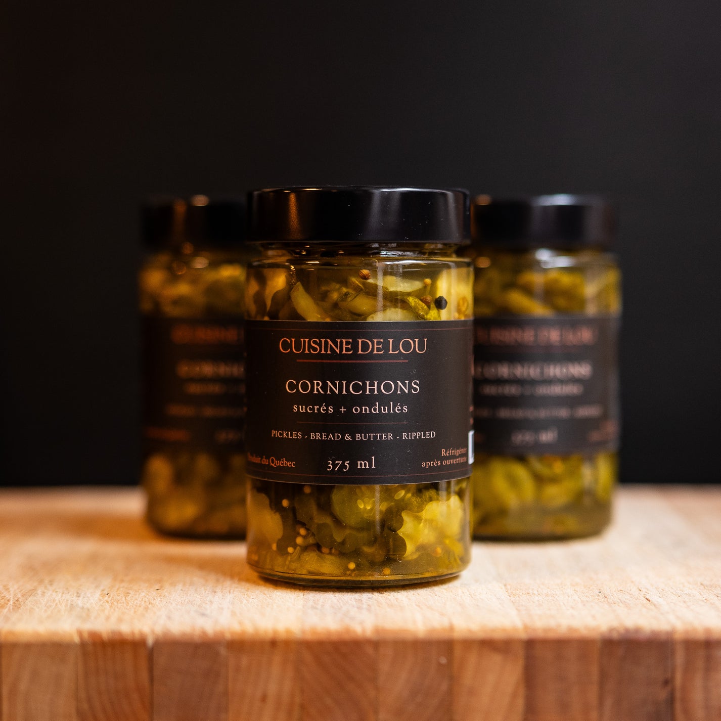 Cornichons bread & butter Cuisine de Lou Boutique Olive et Gourmando