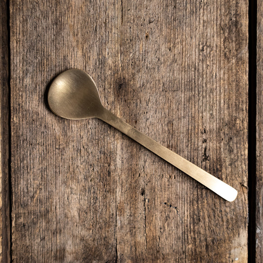 Fog Linen Brass Dessert Spoon
