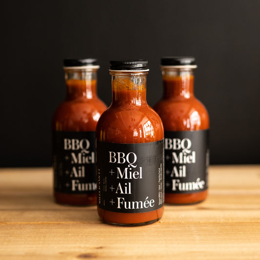 Smoked Honey Garlic BBQ Sauce Miels d'Anicet 