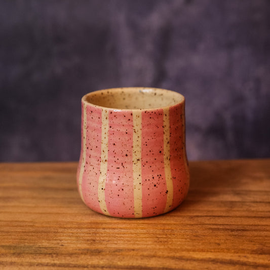 La Poteuse Cappucino Striped Mug