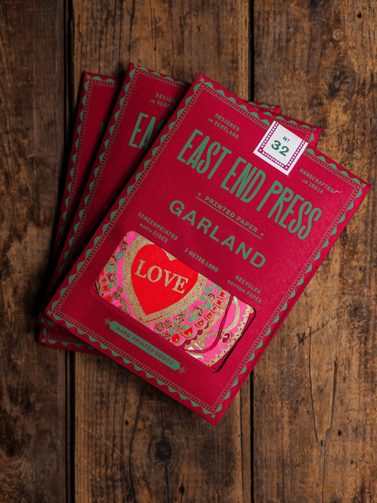 Guirlande Valentines cousue - East End Press