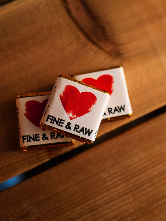 Petit chocolat noisette Coeur - Fine & Raw