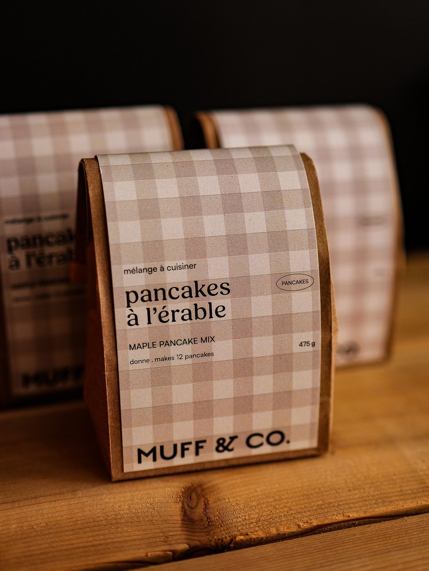 Mélange à pancakes ou gaufres à l'érable Muff&co