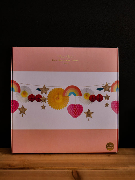 Guirlande en alvéole arc-en-ciel - Meri Meri