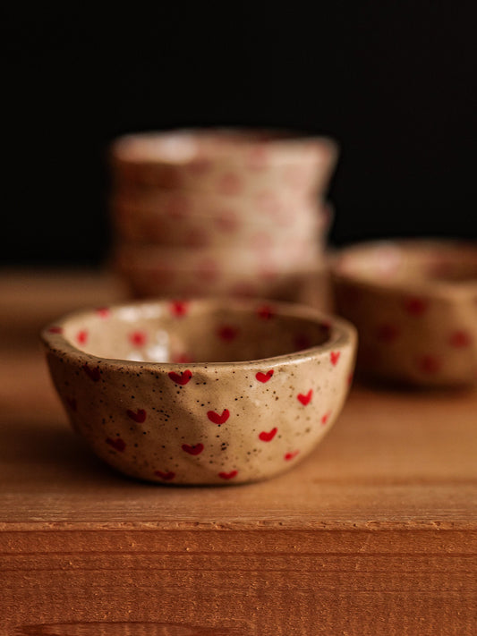 Petit bol coeur tacheté - Basoa