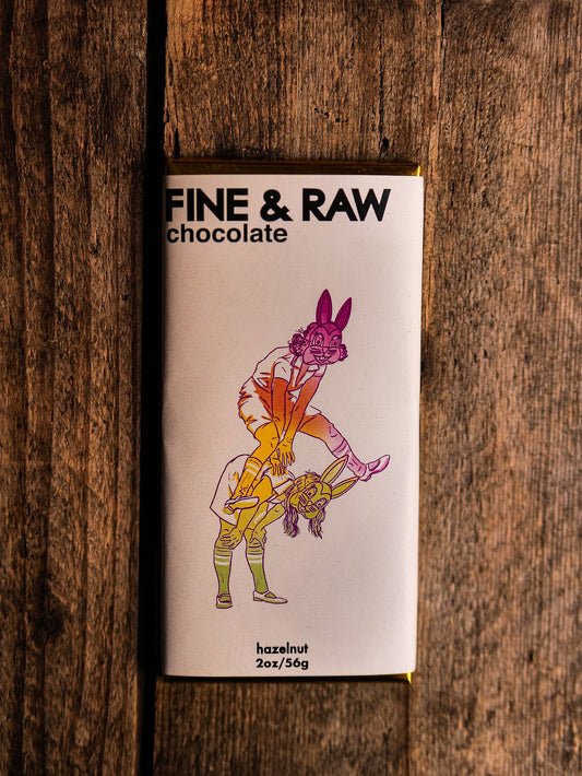 Raw Boxer Rabbit Hazelnut Chocolate Bar Fine & Raw
