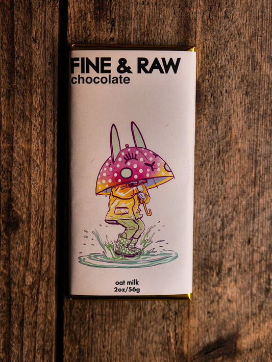 Oat Milk Chocolate Bar Rabbit Jump Rope Fine & Raw