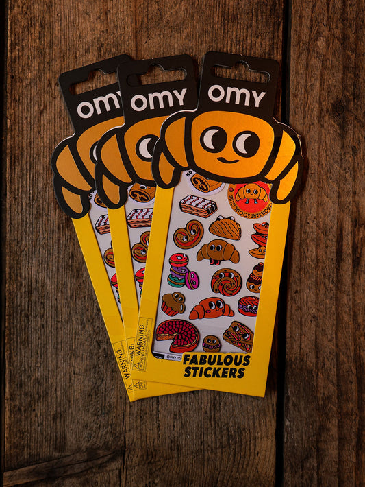 Autocollants croissants OMY